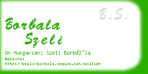 borbala szeli business card